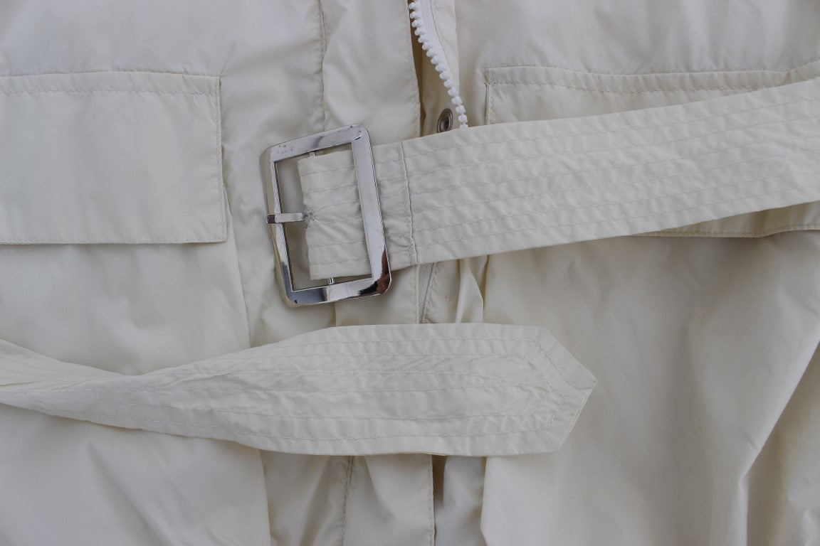 PAROSH Beige weatherproof trench coat coat